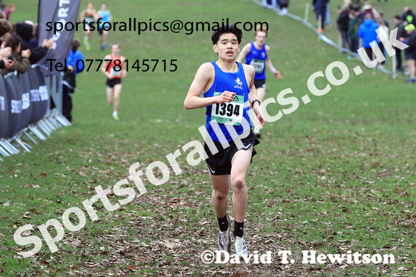 Mens Under-17s 2026 UK CAU Inter Counties Cross Country, Wollaton Park, Nottingham. Photo: David T. Hewitson/Sports for All Pics